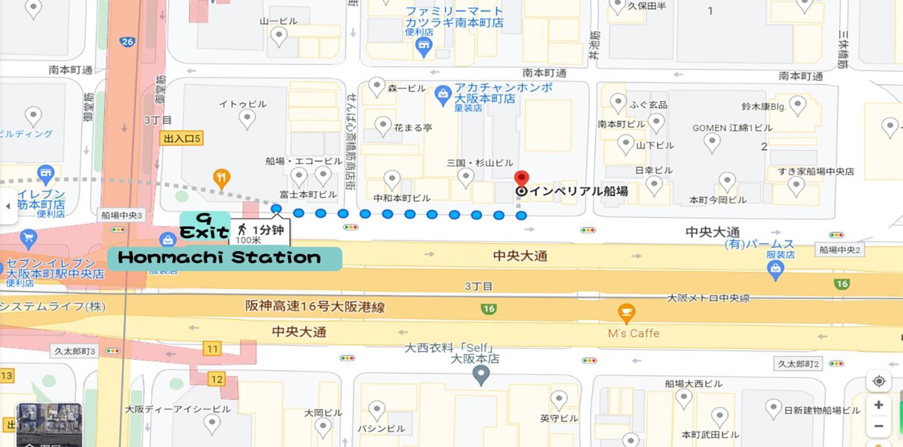 Imperial 心斎橋本町 Apartment Osaka Exterior foto
